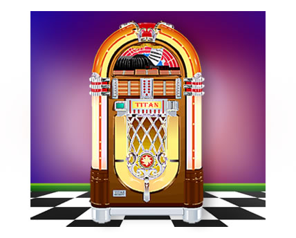 Illustration of Wurlitzer jukebox